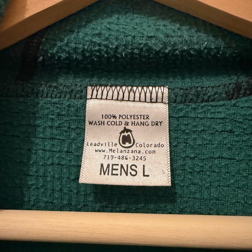 Men's Melanzana Micro Grid Hoodie v1, Large, Green - Picture 3 of 8